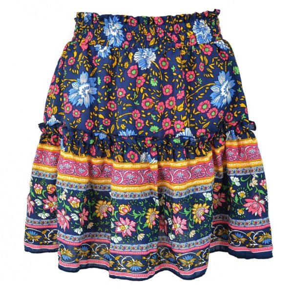 Letní dámská mini sukně se vzory