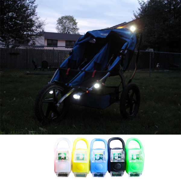 Bezpečnostní LED osvětlení na dětský kočárek