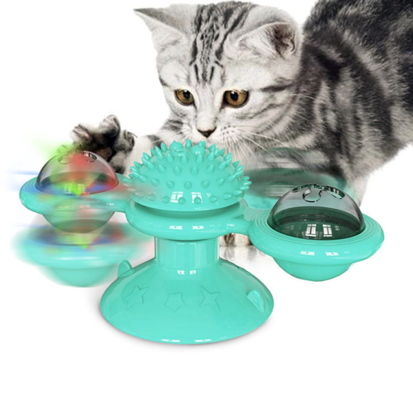 Rotující interaktivní hračka pro kočky