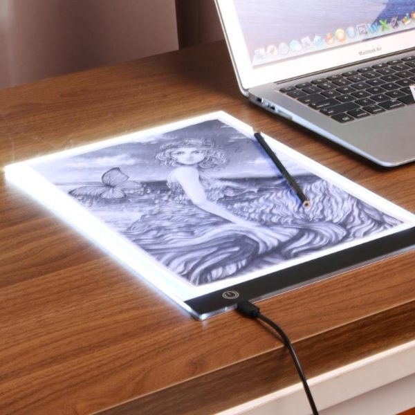 Vysoce tenká USB umělecká světelná podložka na kreslení A5