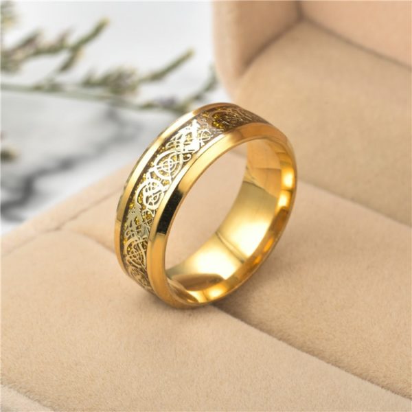 Luxusní prsten pro páry ve zlaté barvě