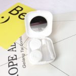 Krásné veselé mini kapesní pouzdro na kontaktní čočky