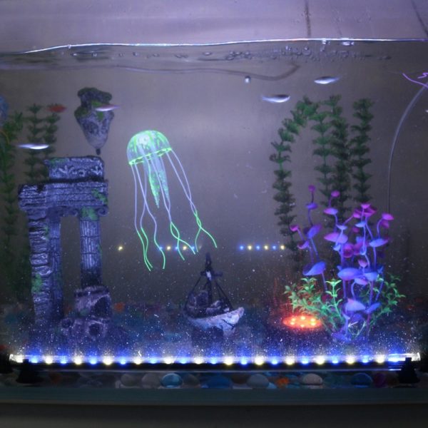 Vodotěsná LED akvarijní světla - Bila-a-modra-49cm