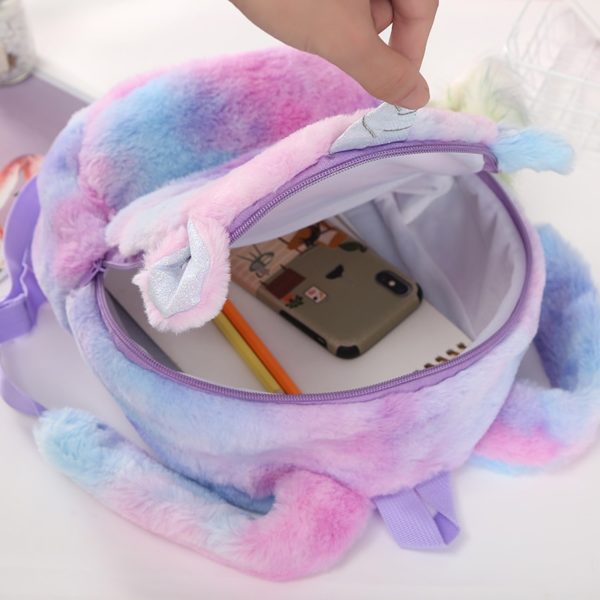 Dětský plyšový Unicorn výletní batůžek - Purple