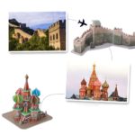 Světové památky - 3D puzzle pro děti - J