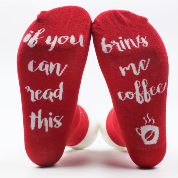 Unisex ponožky s potiskem "Jestli můžeš tohle přečíst, tak.. " - E