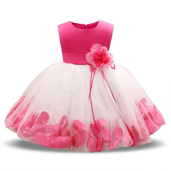 Dívčí šaty s růžemi - 4 barvy - Ruzova, 3