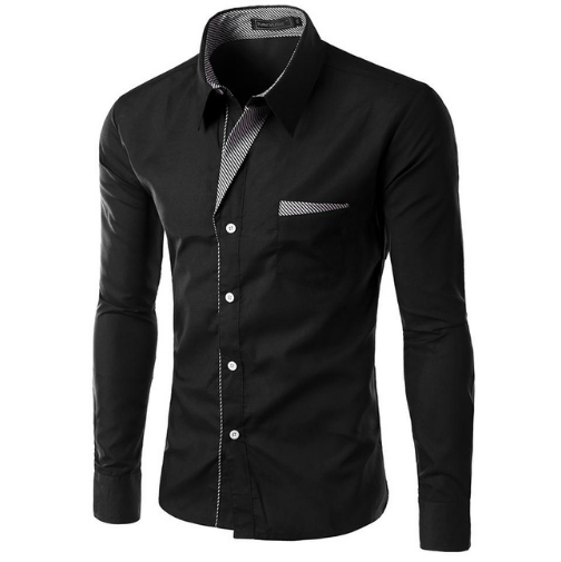 Luxusní pánská košile - Černá - S