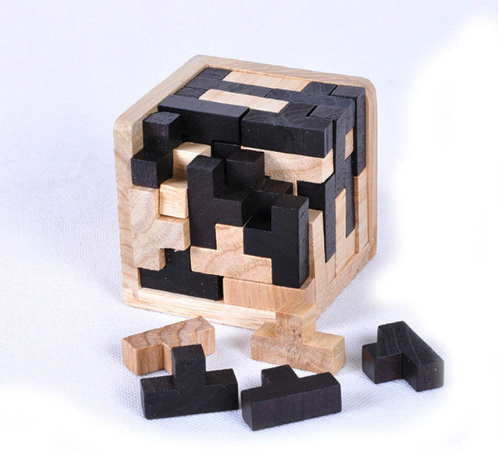 Dřevěné 3D vzdělávací puzzle - Hlavolamy - 3
