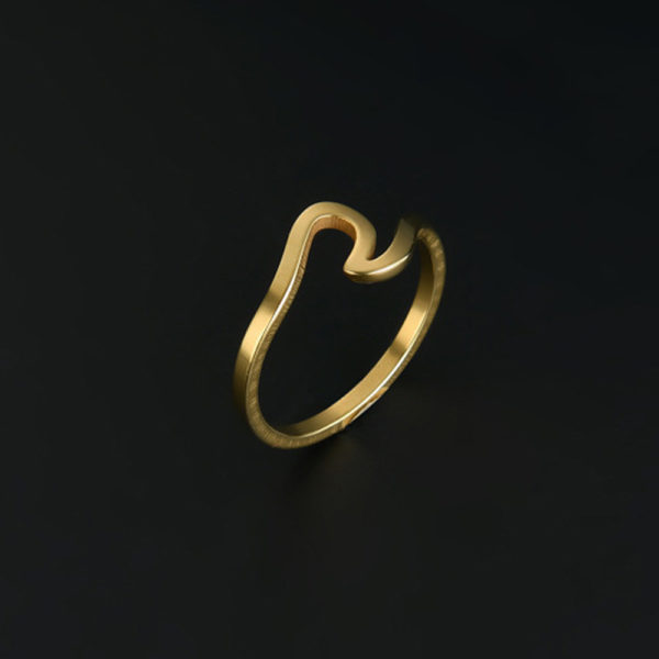 Dámský prsten VLNKA - 3 barvy - Svitive-zlata, 10