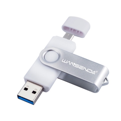 USB flash disk 2 v 1 - 16 GB - 128 GB - 6 barev - Bila, 128gb