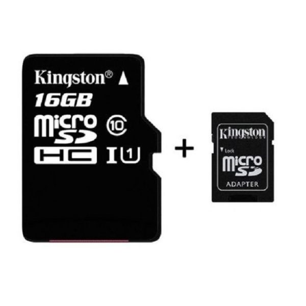 Kingston Micro SDHC + adaptér - 16 GB - 128 GB - 16gb