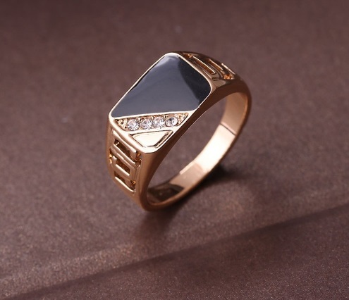 Pánský svatební prsten - 2 barvy - Zlata, 12