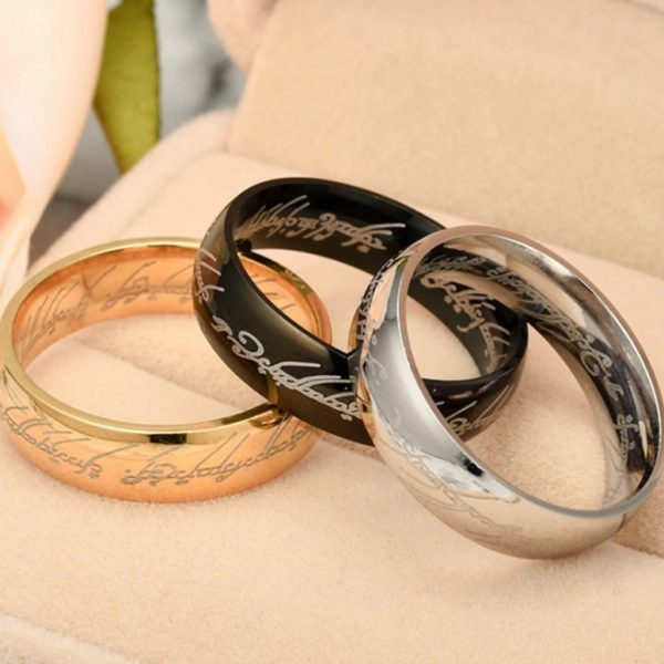 Pánský prsten z pána prstenů - 3 barvy - Cerna, 13