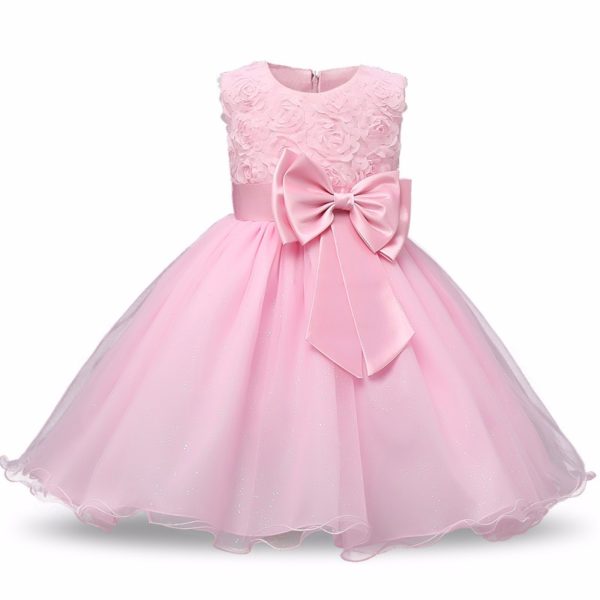 Moderní dívčí šaty - Růžové - 9-12-mesicu
