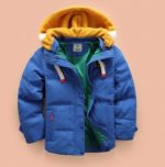 Chlapecká zimní péřová bunda - 4 barvy - Modra, 10