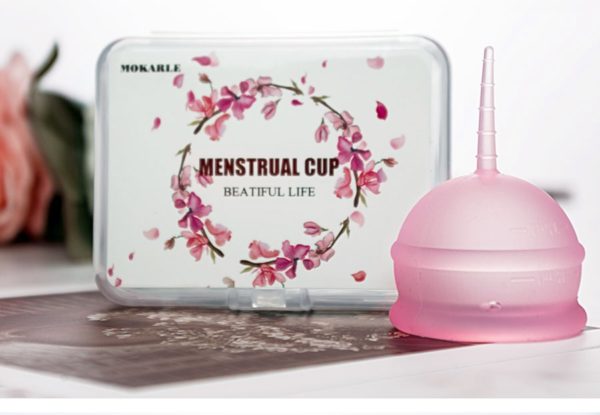Barevný menstruační kalíšek s krabičkou - 2 velikosti - Cira, L