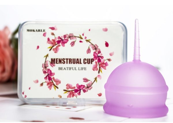 Barevný menstruační kalíšek s krabičkou - 2 velikosti - Cira, L