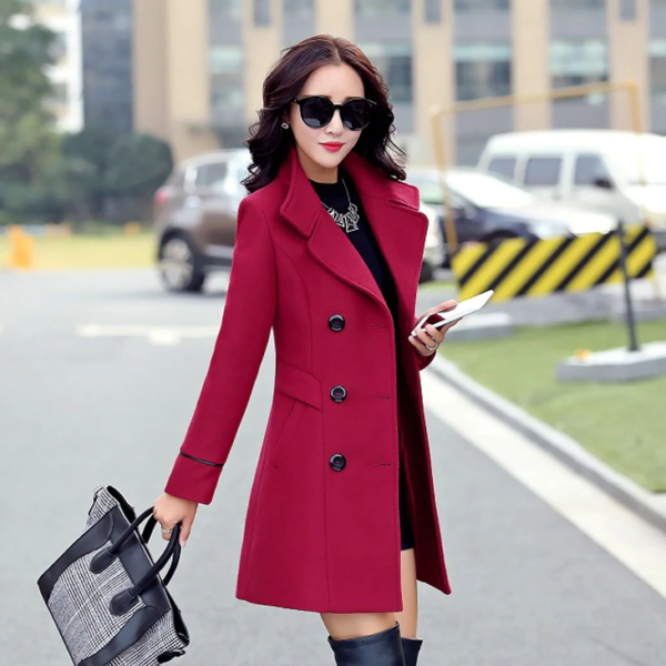 Elegantní dámský kabát - 5 barev - Vinova, Xs