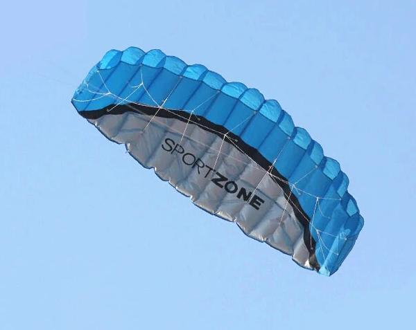 Velký létající drak ve tvaru padáku - 4 barvy - Modra