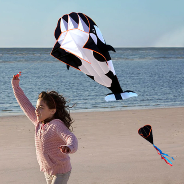 Létající drak ve tvaru velryby - 3 barvy - Cerna