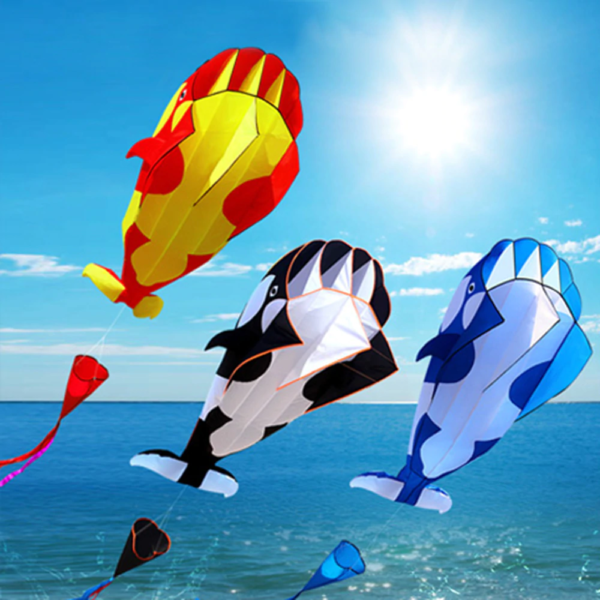 Létající drak ve tvaru velryby - 3 barvy - Cerna