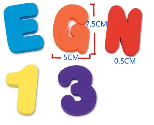 Dětská pěnová abeceda a číslice - 36 ks