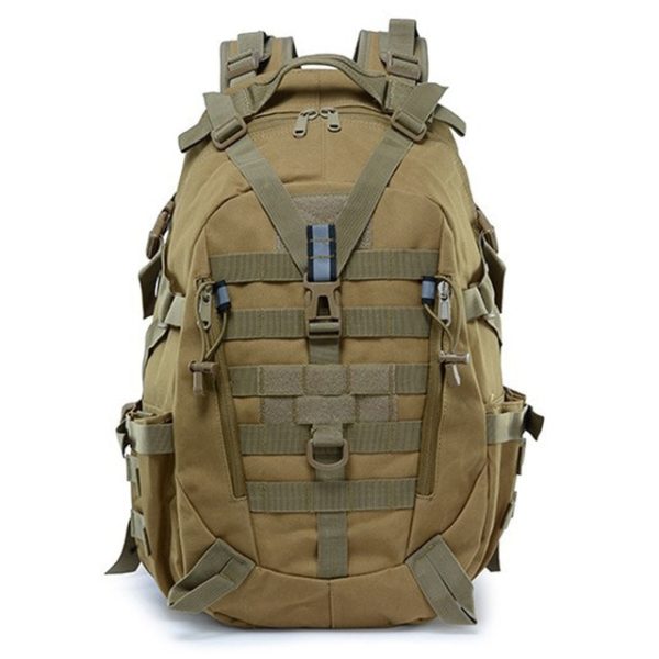 Taktický vojenský outdoor batoh - Khaki, 30 - 40L