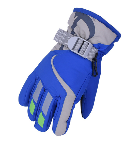 Dětské lyžařské rukavice vysoké kvality - Modra