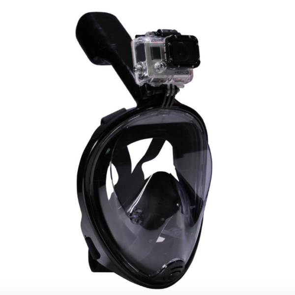 COP CAM Celoobličejová šnorchlovací maska s možností připojení GoPro kamery - L-xl