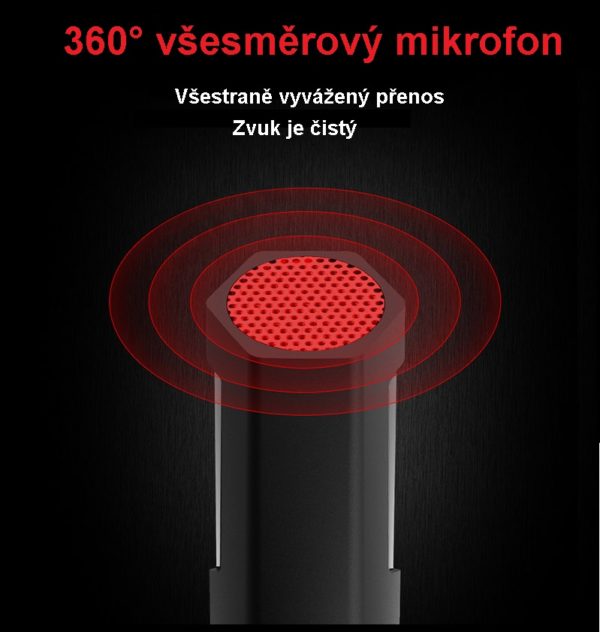 Profesionální mikrofon pro PC - 2 varianty - Cerna, Usb