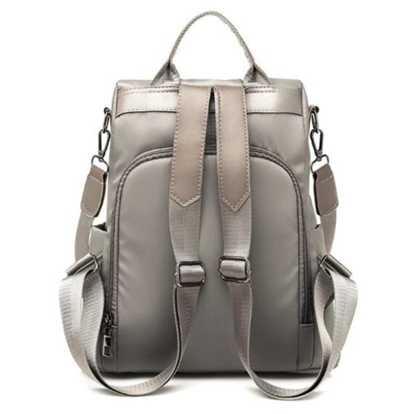 Luxusní jednoduchý dámský batoh - dvě varianty - Gray
