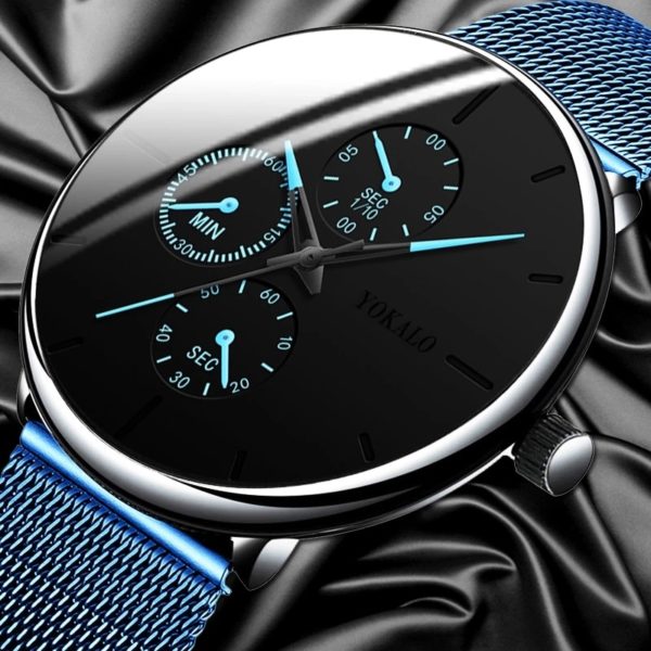 Luxusní pánské hodinky - Blue-rosy