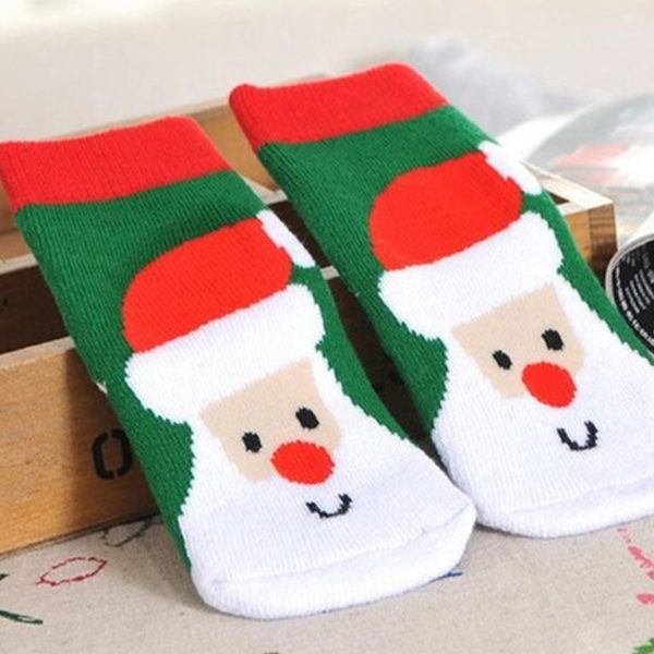 Vánoční ponožky pro miminka - Typ-01