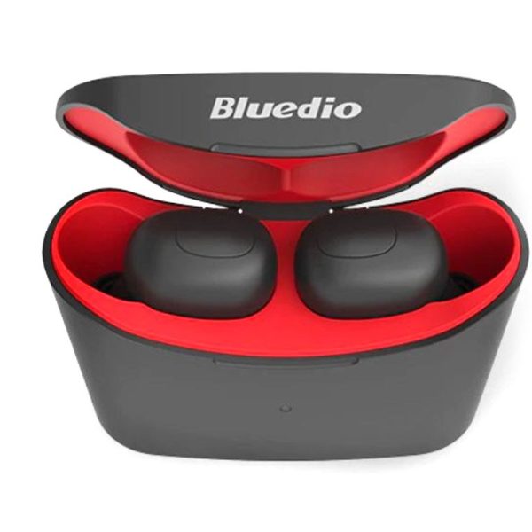Bezdrátová sluchátka Bluedio T-elf MINI Bluetooth 5 - Barva-cervena