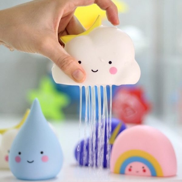 Koupací hračka pro sprchování - Tvar-bily-mracek