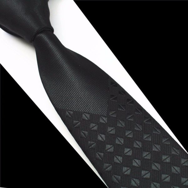 Pánská kravata s kombinovanými vzory - Vzor-01