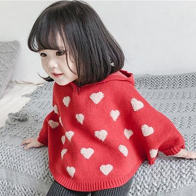 Dívčí pletený svetr - Red-2, 24m