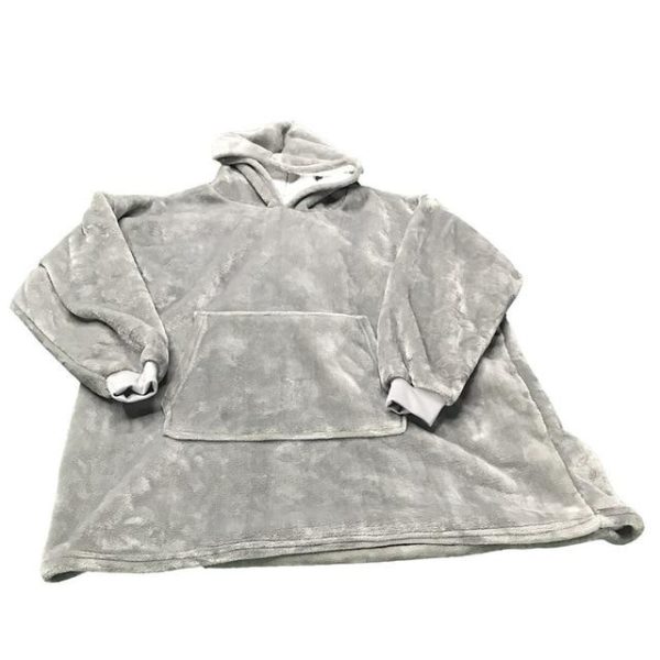Teplá mikinová deka - Gray1