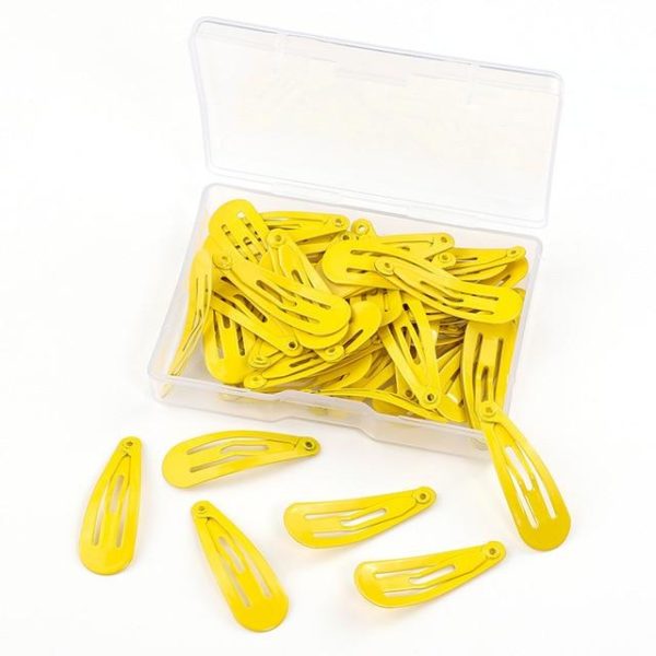 50 ks barevných sponek - Yellow