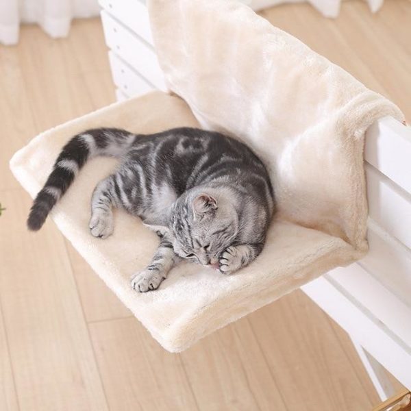 Závěsný pelíšek pro kočky - Beige, L-46x30x25-cm