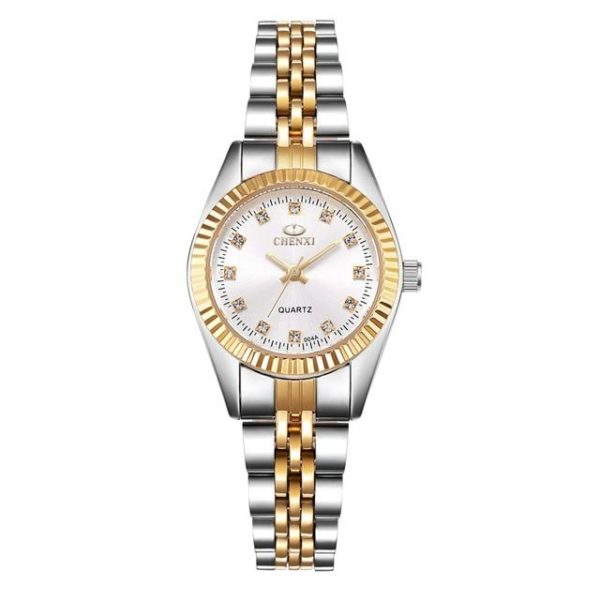 Dámské hodinky - 004a-white-dial