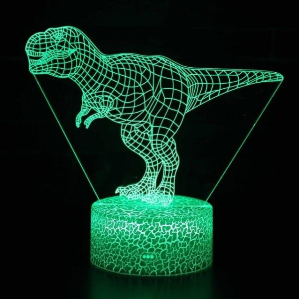 Noční LED lampa dinosaurus - 7, 16-colors-remote, China