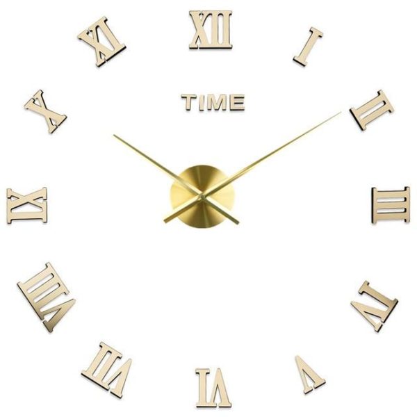 Luxusní nástěnné hodiny - Gold, 37in-70-90cm