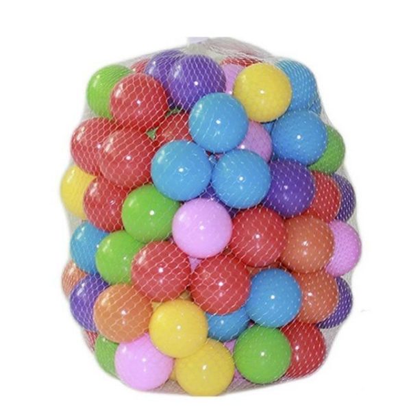 Barevné plastové míčky - 100pcs-8cm