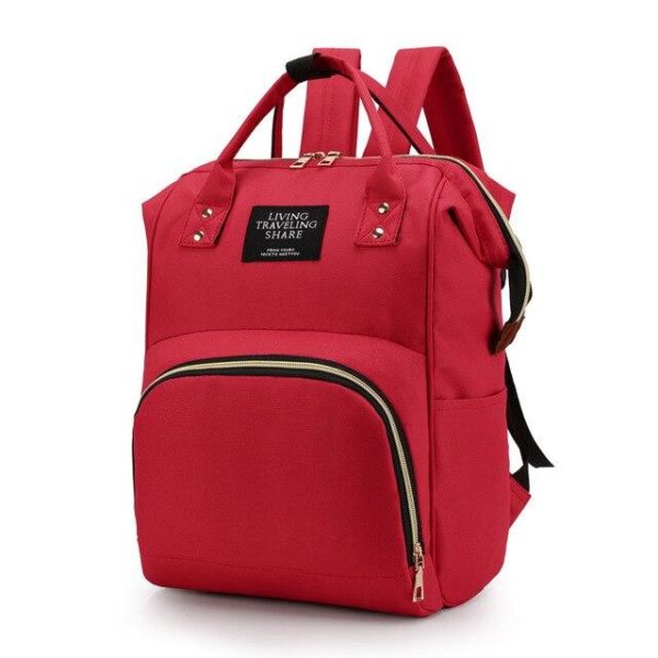Velkokapacitní taška na plenky - Red