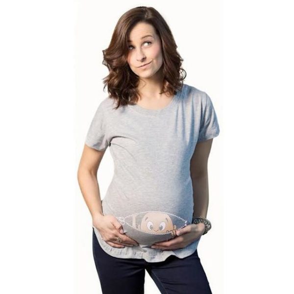 Vtipné těhotenské tričko - Ax527gray, Xxxl