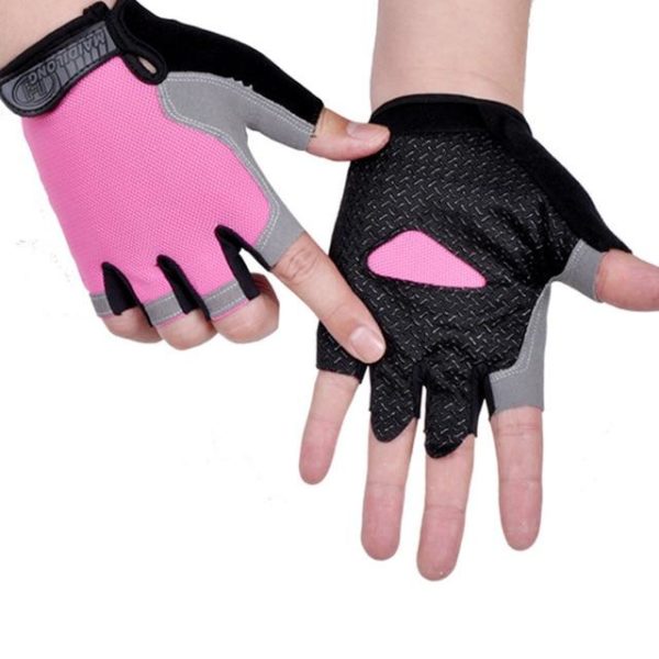 Pánské i dámské cyklistické rukavice - Type-a-pink, Xl