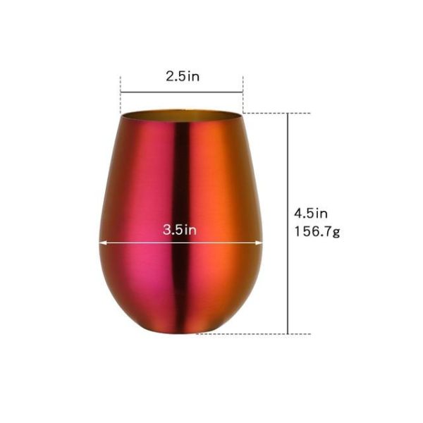 Kovové stylové sklenice 500 ml - Rainbow-no-3
