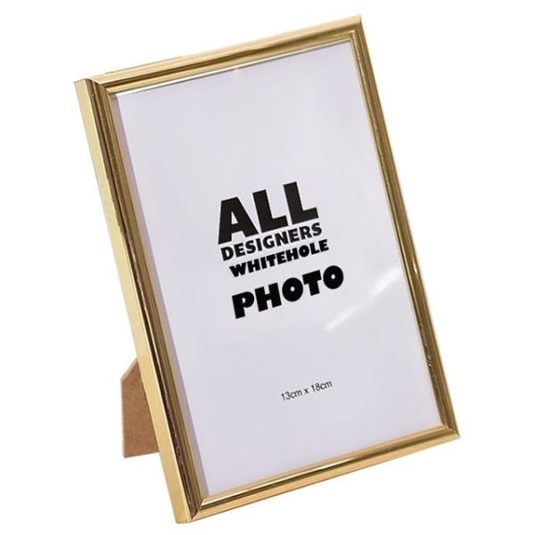 Kovový stylový rámeček - Golden-photo-frame, 9x13cm